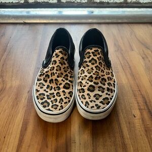 Leopard Print Slip-On Kids Shoes